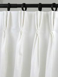 White Pinch Pleat Curtains Panels