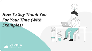 how to say thank you for your time