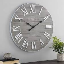 Whether you're looking for a compact clock or have a big space to fill, you are sure to find one that you will love. Gift For Family Unique Gift Idea For Mom Farmhouse Wall Decor Wall Clock 30 Nora Family Large Wall Clock Slate Grey Home Living Home Decor Kromasol Com