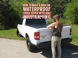 Waterproof Cover With Snaps For A Truck