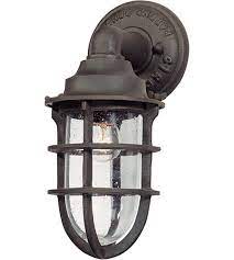 12 inch nautical rust outdoor wall lantern