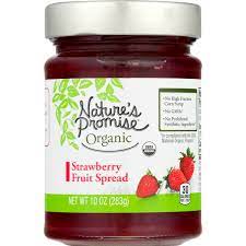 promise organic fruit spread strawberry