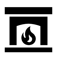 Fireplace Icon Material Design