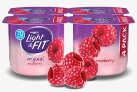 raspberry nonfat yogurt light and fit