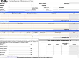Business Expense Reimbursement Form Templates Forms Sample
