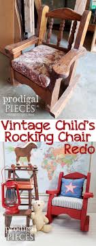 child s rocking chair makeover