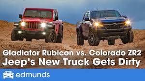 Jeep Gladiator Rubicon Vs Chevy Colorado Zr2 2019 Off Road Truck Comparison