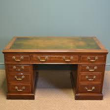 Often, there is also a central large drawer above the legs and knees of the user. Antique Pedestal Desks Antiques World