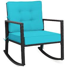 patio rattan rocker chair outdoor