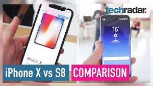Iphone X Vs Samsung Galaxy S8 Hands On Comparison