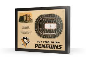 Pittsburgh Penguins Ppg Paints Arena 3d Wood Stadium Replica 3d Wood Maps Bella Maps