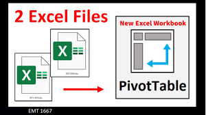 combine two excel files into pivottable