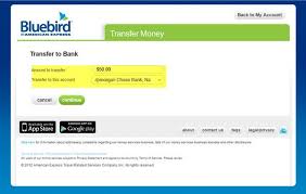 Visit bluebird.com/moneytransfer for complete details. American Express Bluebird Million Mile Secrets