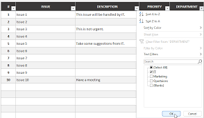 issue tracker excel template project