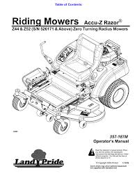 Land Pride 357 187m Lawn Mower User Manual Manualzz Com