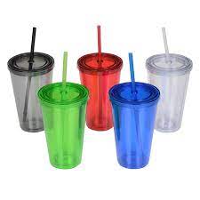 coloured double wall tumbler