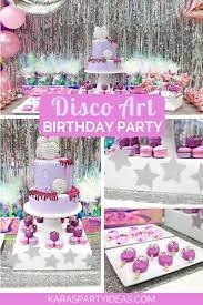 Party Ideas Disco Art Birthday Party
