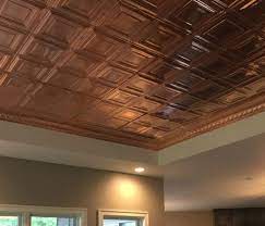 Bring Copper Ceiling Tiles Into Your