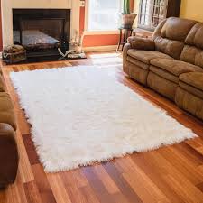 soft faux fur area rug
