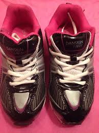 Girls Danskins Athletic Gray Purple And Black Lace Shoes