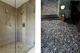 pebble tile shower floor