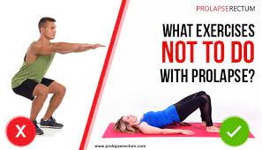 what exercises not to do with prolapse