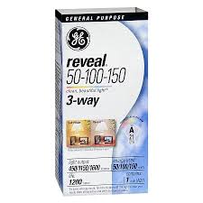 Ge Reveal Light Bulb 50 100 150 Watt 3 Way General Purpose Walgreens