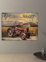1pc Farm Sunflower Field Canvas Print
