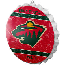 You can find a new minnesota wild cap here at hatstore. Minnesota Wild Distressed Logo Bottle Cap Sign