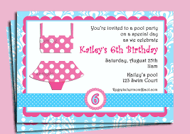 First Birthday Pool Party Invitation Wording Marvellous