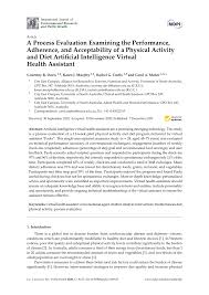 Description item # spm13235050934 model # sjireda. Pdf A Process Evaluation Examining The Performance Adherence And Acceptability Of A Physical Activity And Diet Artificial Intelligence Virtual Health Assistant