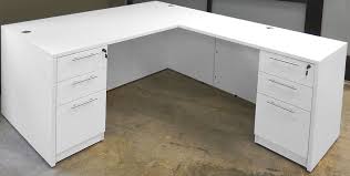 23 list list price $951.00 $ 951. White L Shaped Rectangular Executive Desk W 6 Drawers