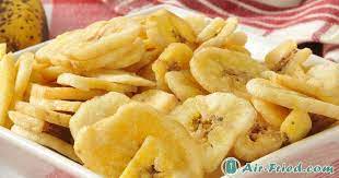 delicious air fryer banana chips