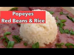 popeyes red beans and rice you