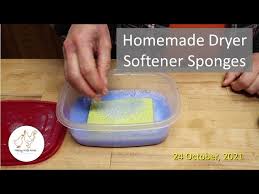 homemade dryer softener sponges you