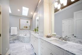 Luxury large white master bathroom cabinets with double sinks and big bath tub luxury yacht continental 80, master bathroom. Master Bathroom Remodeling Linly Designs