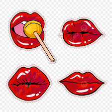 red kiss lips clipart transpa png