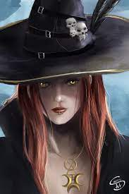 Ведьма нарисованная на Хэллуин | Пикабу