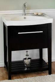 27 5 inch black single sink bathroom vanity