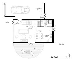 plan maison 60 m² avec mezzanine ooreka