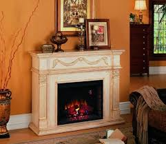 Antique White Electric Fireplace