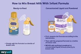mixing t milk and formula how to