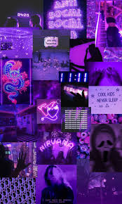 719 x 1280 png 381 кб. Purple Aesthetic Wallpaper Neon Collage Novocom Top