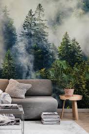 smoky forest wallpaper in 2021 forest