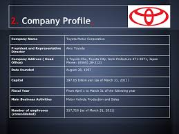 Toyota Motors Corp
