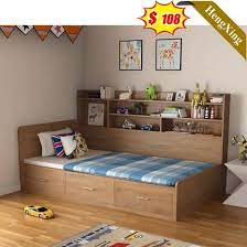 wooden single king size bed