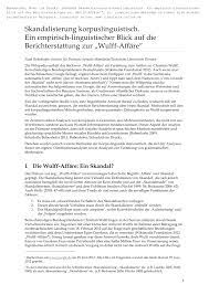 PDF) Skandalisierung korpuslinguistisch. Ein empirisch-linguistischer Blick  auf die Berichterstattung zur 