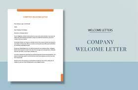 welcome letter template in word free