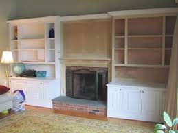 Built In Bookcase And Mantle