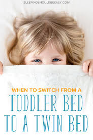 a toddler bed to a twin bed